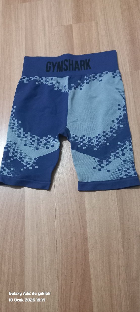 tayt mavi Parlak Streç tayt - Görsel 2