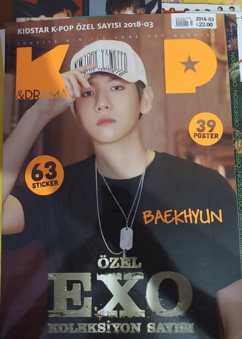 Beden Renk Exo poster sticker kart ve kitap ayracı