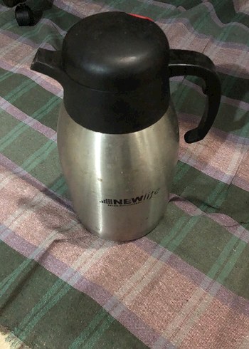Beden Parlak Gri Çelik termos