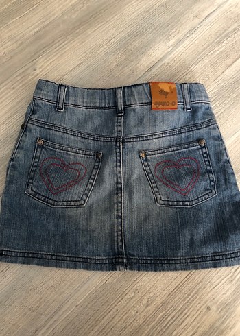 LC Waikiki Düğmeli Kız Denim Etek