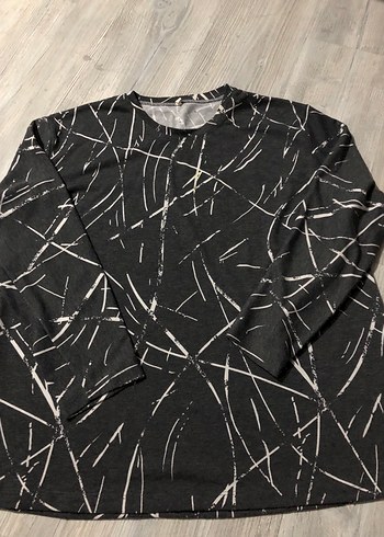 Gri Uzun Kollu bluz - Görsel 2