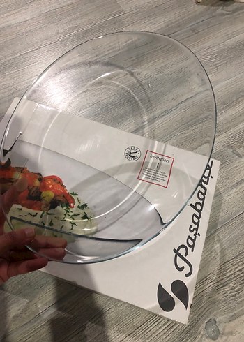 Paşabahçe Beyaz Cam Servis Tabağı - Görsel 3