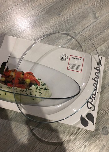 Paşabahçe Beyaz Cam Servis Tabağı - Görsel 2