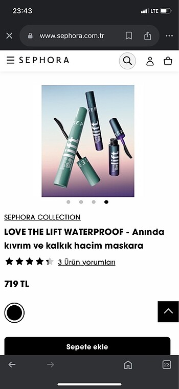 Sephora Maskara