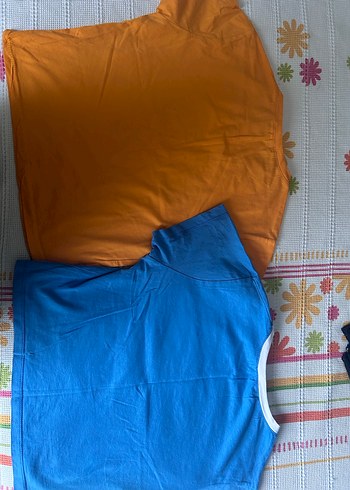 l Beden Mavi ve turuncu crop