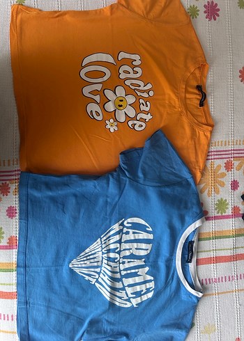Mavi ve turuncu crop