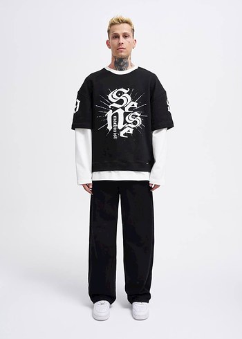 l Beden CONTRAST LAYERED HOODİE
