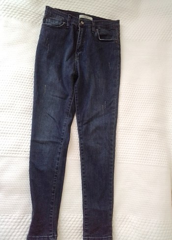 Lacivert Kadın Denim Pantolon