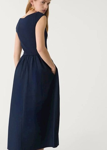 Stradivarius Stradivarius Lacivert Tek Parça Elbise