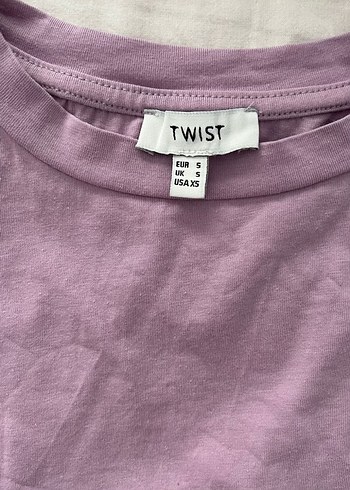 Twist lila  Kısa Kollu Kadın Bluz - Görsel 3