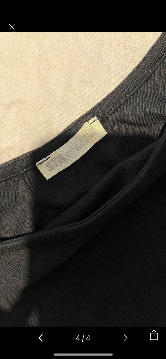 Stradivarius Tek Kollu Siyah body - Görsel 3