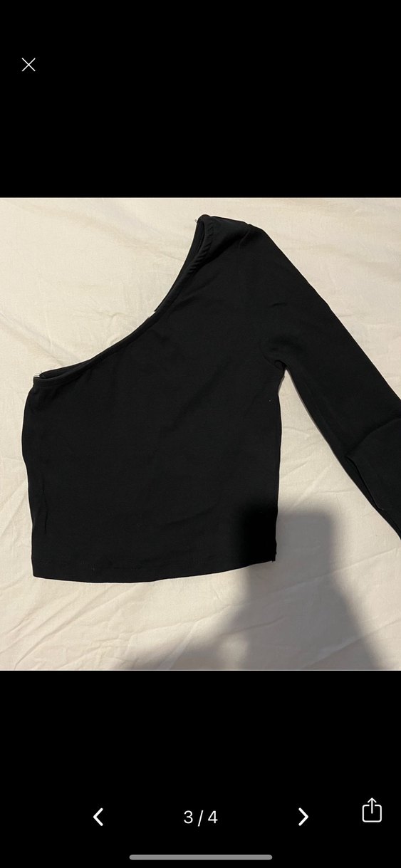 Stradivarius Tek Kollu Siyah body - Görsel 2