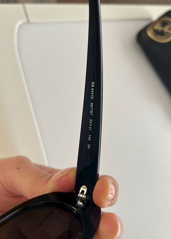 Ray-Ban Siyah Oval Güneş Gözlüğü - Görsel 7