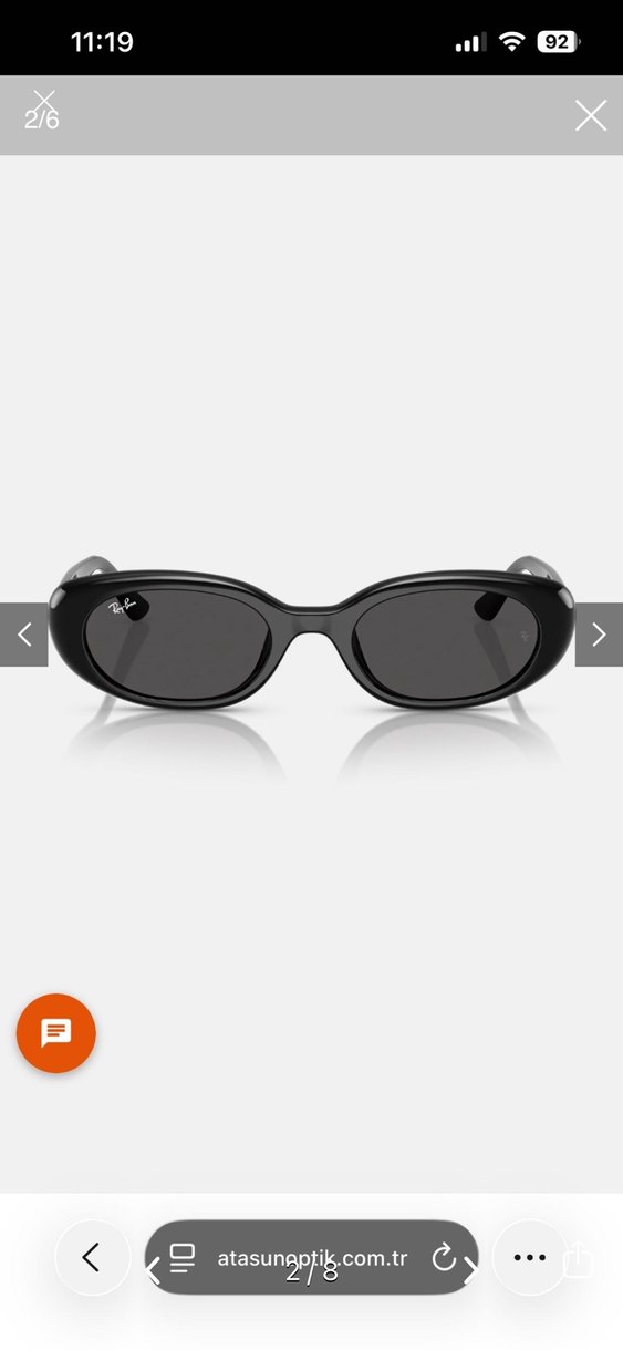 Ray-Ban Siyah Oval Güneş Gözlüğü - Görsel 2