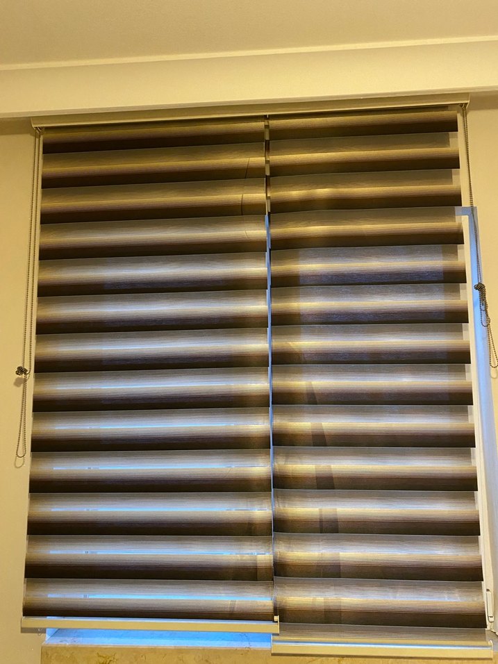 Kahverengi zebra stor perde - Görsel 3