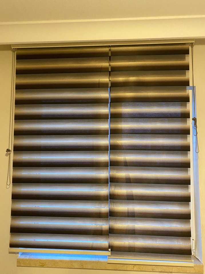 Kahverengi zebra stor perde - Görsel 2