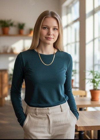 Altın Renginde İtalyan Zinciri Kararmaz Çelik Kolye - Görsel 3