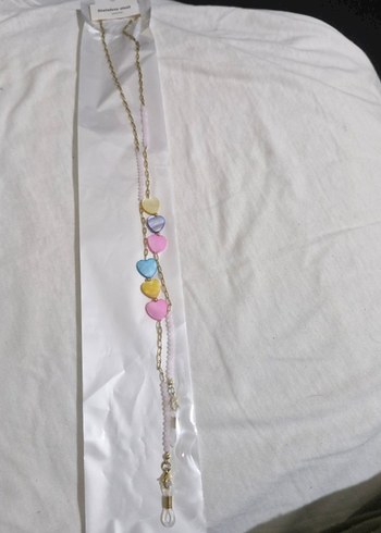 Boncuklu Çok Renkli Kadın Gözlük Zinciri - Görsel 3