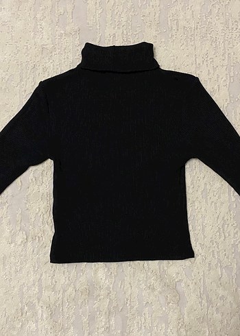 Bershka Kadın Siyah Boğazlı Uzun Kollu Triko