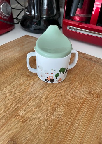 Beden Yeşil Kulplu Renkli Bebek Biberonu