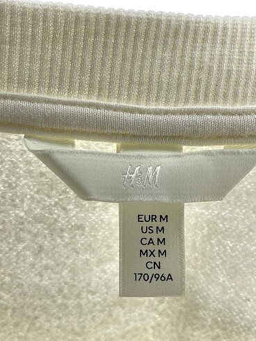 m Beden beyaz Renk H&M Kazak / Triko %70 İndirimli.