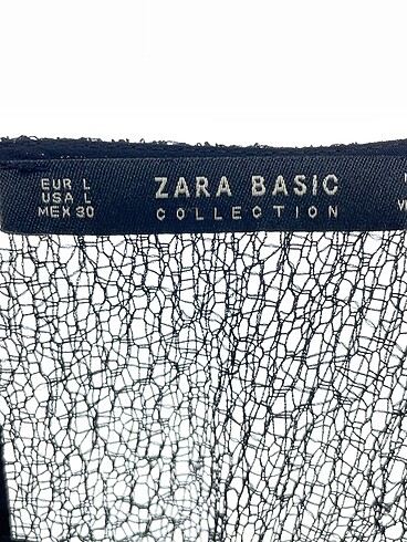 l Beden siyah Renk Zara Bluz %70 İndirimli.