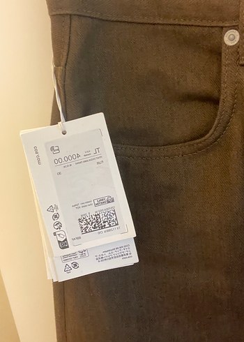 30 Beden Kadın Regular Fit Kahverengi Pantolon