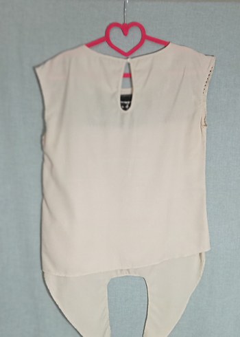 Nakışlı Pudra Bohem Kolsuz Bluz - Görsel 7