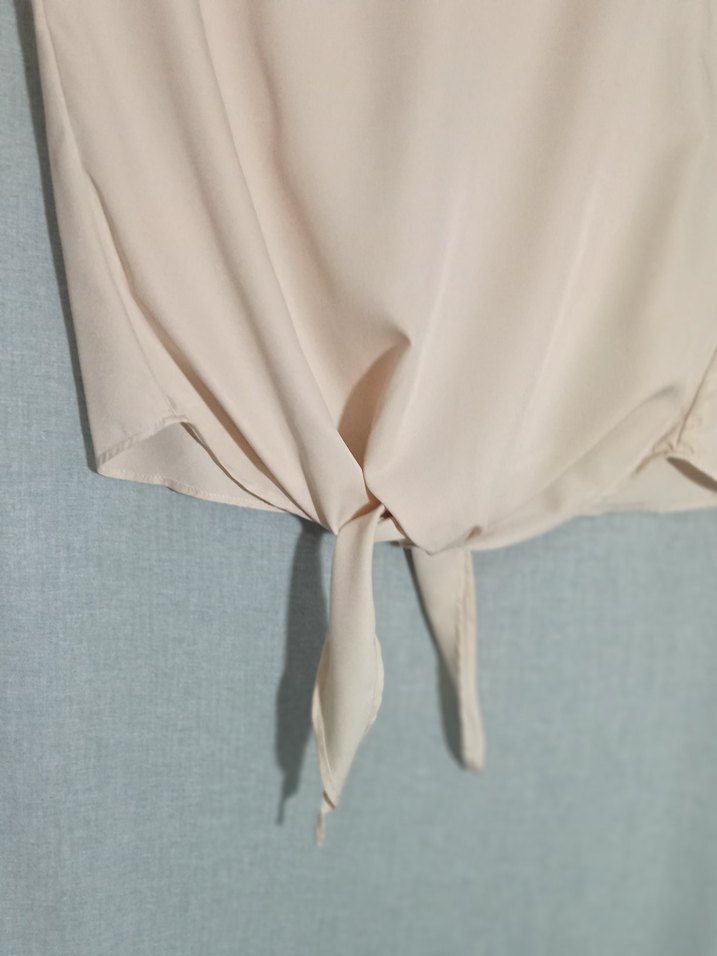 Nakışlı Pudra Bohem Kolsuz Bluz - Görsel 4