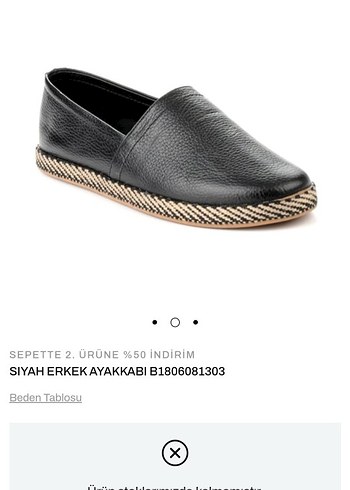 Bambi Deri Siyah Erkek Espadril Ayakkabı - Görsel 5