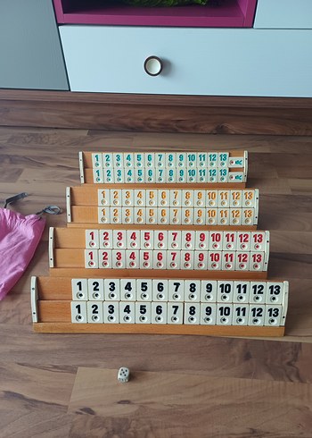 Büyuk boy Okey Takımı Ahşap