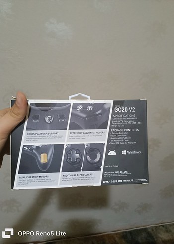 MSI GC20 V2 Kablolu Oyun Kumandası - Görsel 4