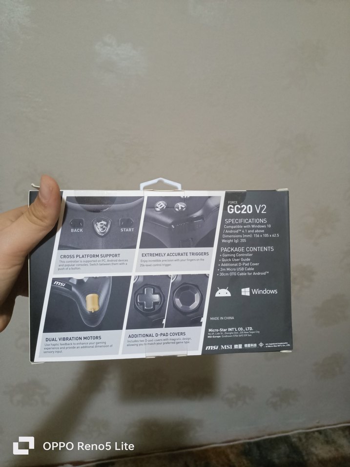 MSI GC20 V2 Kablolu Oyun Kumandası - Görsel 4