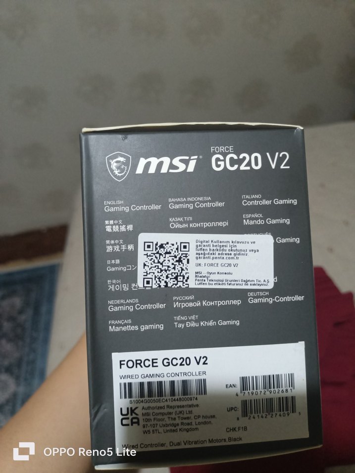 MSI GC20 V2 Kablolu Oyun Kumandası - Görsel 5