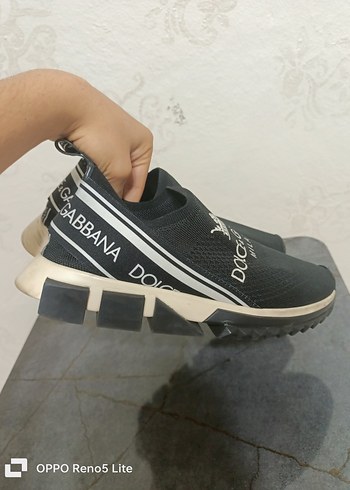 Unisex Dolce & Gabbana Siyah Örgü Sneaker - Görsel 3