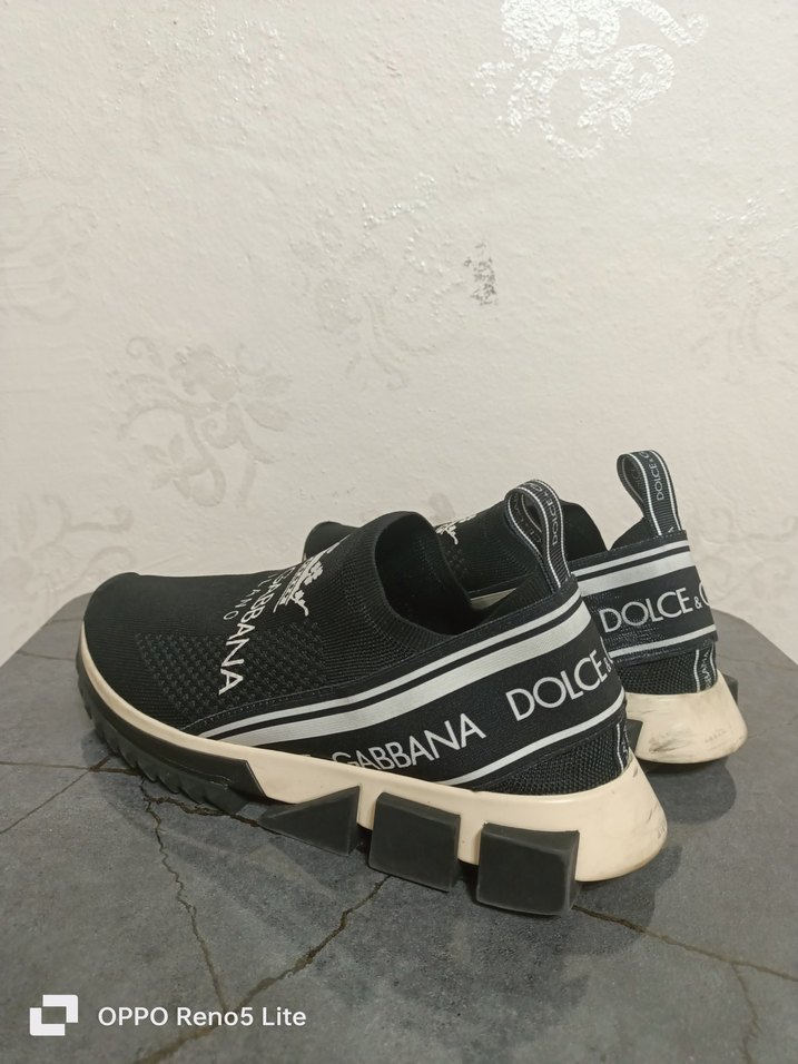 Unisex Dolce & Gabbana Siyah Örgü Sneaker - Görsel 2