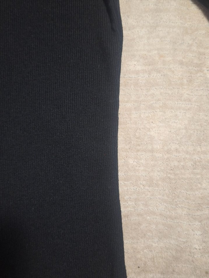 Siyah basic uzun kollu t shirt - Görsel 2