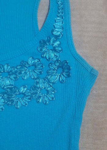 Vintage saks mavisi uzun atlet - Görsel 2