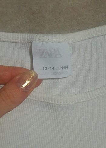 Zara white tee - Görsel 2