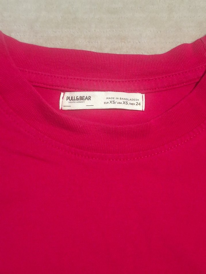 Hot pink  oversize t shirt - Görsel 2