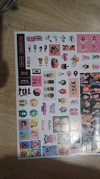  Beden 5 set random Blackpink sticker çıkartma 