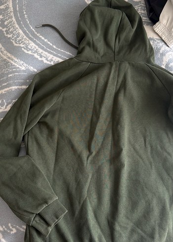 Addax Kadın Kapüşonlu koyu yeşil Sweatshirt