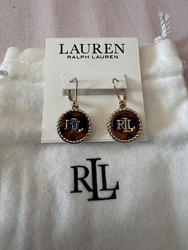  Beden kahverengi Renk Ralph Lauren sallantılı küpe