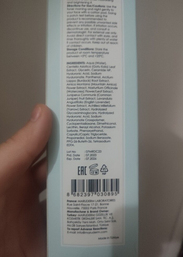 Maruderm centella tonik - Görsel 3