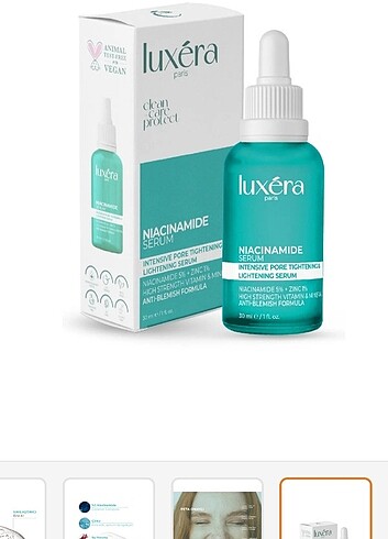 Luxera niacinamide serum