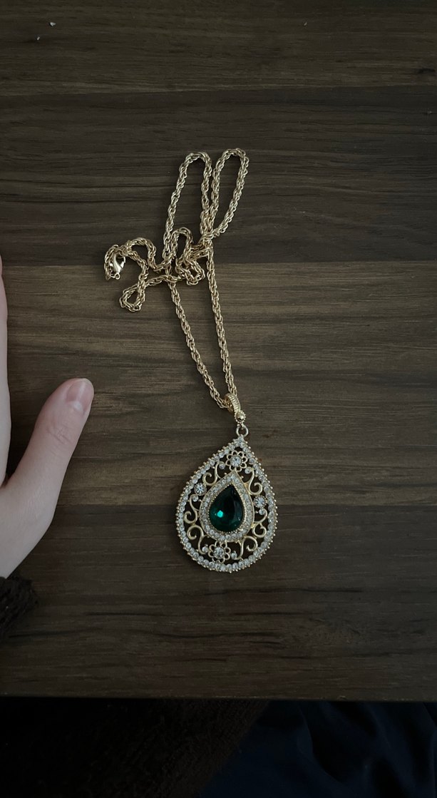 Uzun Zincirli Turkuaz Bohem Kolye - Görsel 5