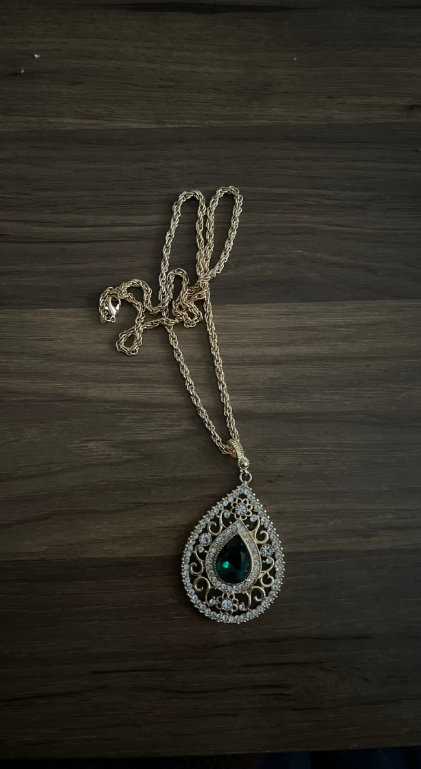 Uzun Zincirli Turkuaz Bohem Kolye - Görsel 4