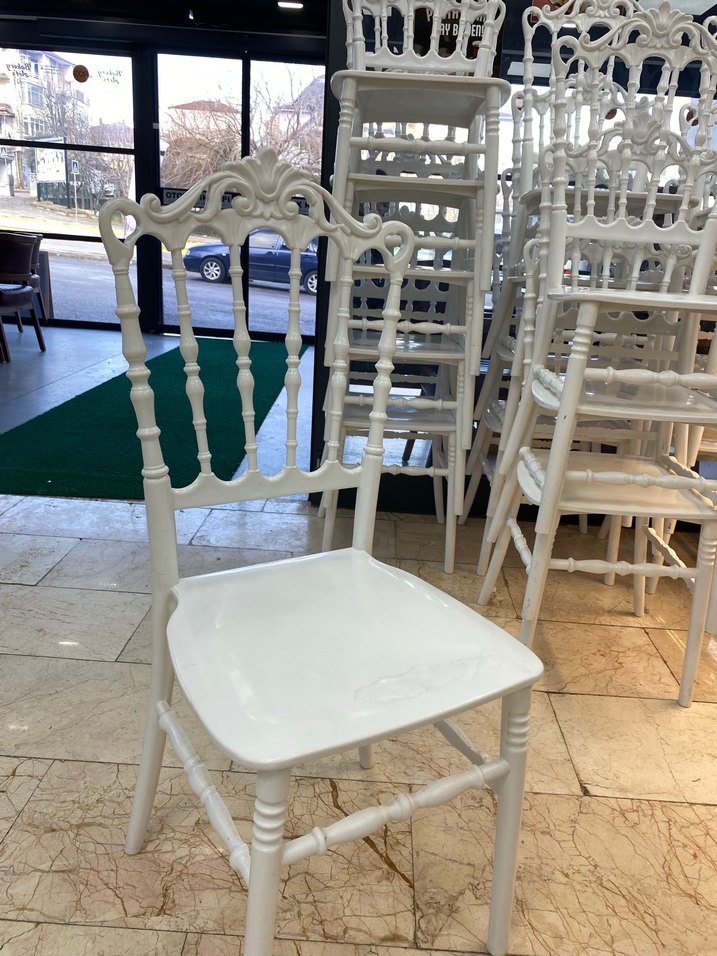 Beyaz Sandalye Zarif Tasarım 40 adet - Görsel 2