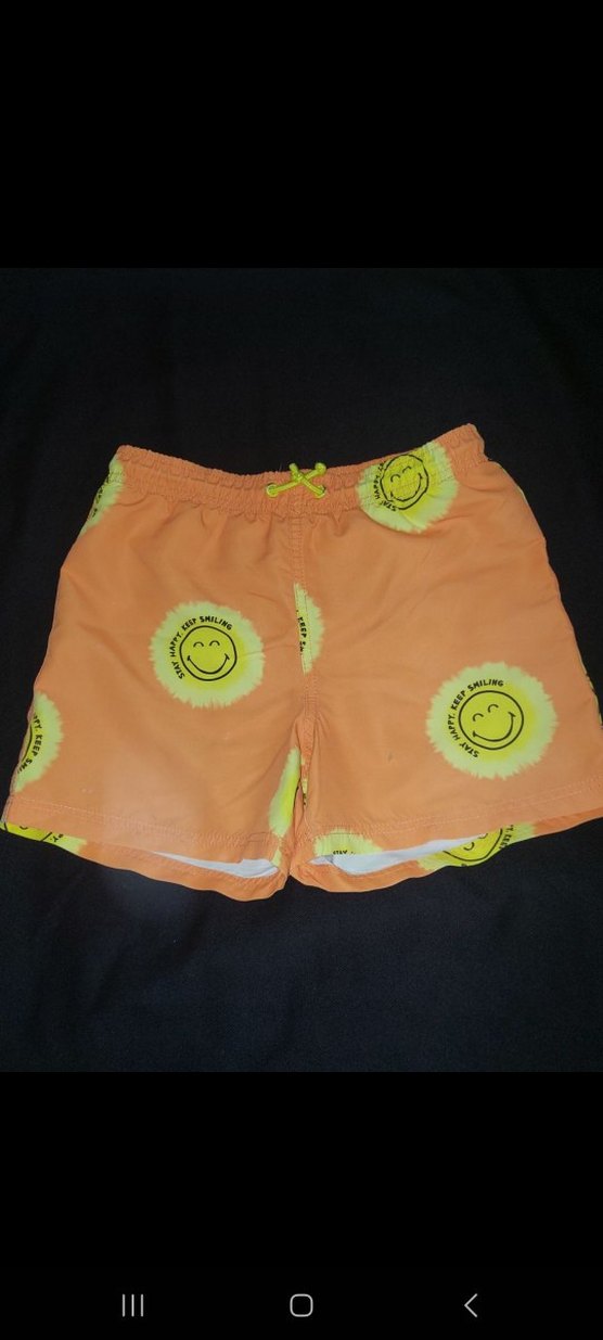 Zara Smiley World Baskılı Erkek deniz şortu - Görsel 4