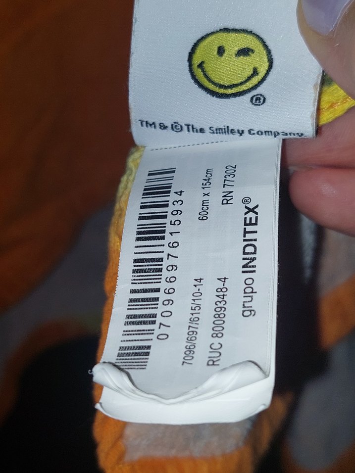 Zara Kids - Erkek Çocuk Sarı Batik Smile Desenli Bornoz - Görsel 3